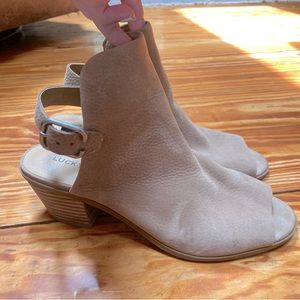 Lucky Brand Suede Booties!